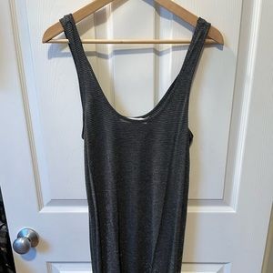 Rag and Bone glittery Metallic tank dress